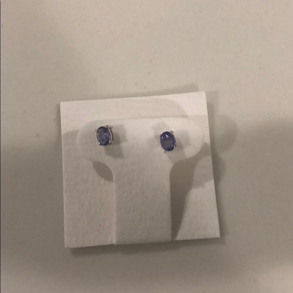 Blue fashion earrings